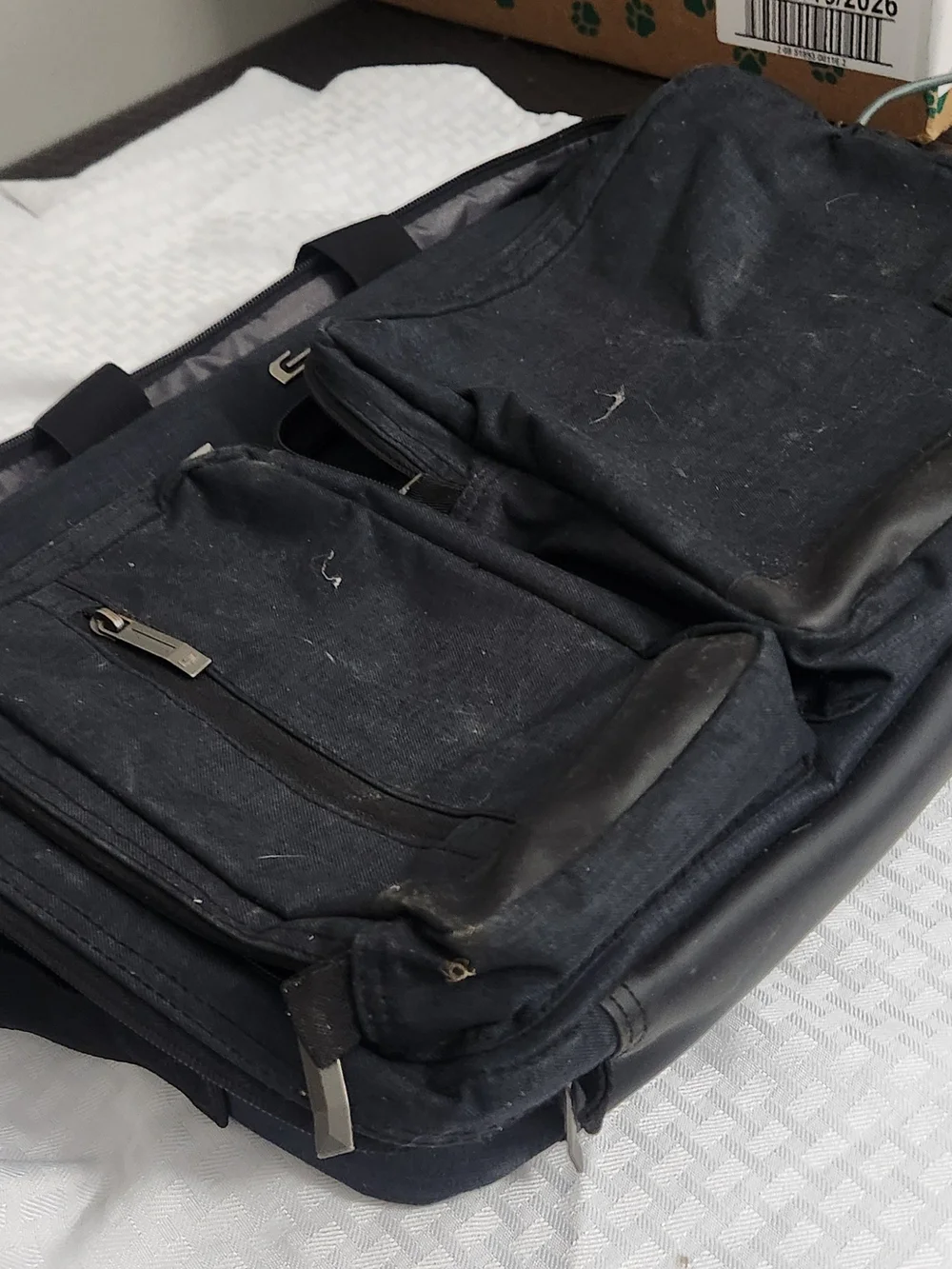 solo New York Black Laptop Briefcase with Front Pockets